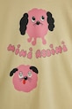 Chłopiec Mini Rodini longsleeve bawełniany dziecięcy Doggie 26120110 żółty