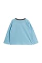 Chłopiec Mini Rodini longsleeve bawełniany dziecięcy Doggie 26120110 niebieski