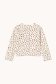 Chłopiec Tinycottons longsleeve dziecięcy TINY ROSES RIB KIDS JACKET SS26.098 biały