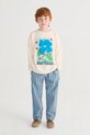 Bobo Choses longsleeve bawełniany dziecięcy Summer Story 126AC003 biały