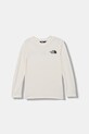 The North Face longsleeve dziecięcy TEEN 24/7 LS TEE beżowy NF0A8EB8QLI1