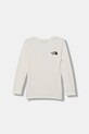 The North Face longsleeve dziecięcy TEEN 24/7 LS TEE NF0A8EB8QLI1 beżowy SS26