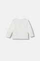 United Colors of Benetton longsleeve dziecięcy bawełniany 3I9WA106W.W.Stagionale biały SS26