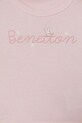 Chłopiec United Colors of Benetton longsleeve dziecięcy bawełniany 3I9WA106W.W.Stagionale różowy