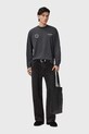 AllSaints longsleeve bawełniany szary M043PD
