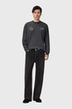 AllSaints longsleeve bawełniany M043PD szary