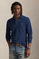 Βαμβακερή μπλούζα με μακριά μανίκια Polo Ralph Lauren κανονικό σκούρο μπλε 710970583