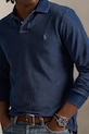 Βαμβακερή μπλούζα με μακριά μανίκια Polo Ralph Lauren σκούρο μπλε 710970583