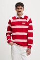 United Colors of Benetton longsleeve bawełniany x Stranger Things wzorzyste bordowy 3T6YU302P
