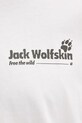 Jack Wolfskin longsleeve męski bawełniany Confident A65918 biały