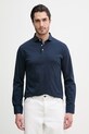 Hackett London longsleeve bawełniany dziecięcy bawełna granatowy HM5500029