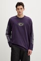 adidas Originals longsleeve bawełniany nadruk fioletowy KS6861