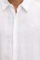 Calvin Klein πουκάμισο ανδρικό με λινό LV04LE125G λευκό