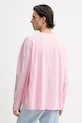 Îmbrăcăminte American Vintage longsleeve din bumbac MGIX02B roz