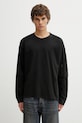 MM6 Maison Margiela longsleeve męski bawełniany czarny SH0NH0022.M20050.900