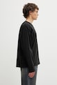 MM6 Maison Margiela longsleeve męski bawełniany czarny SH0NH0022.M20050.900