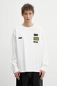 MM6 Maison Margiela longsleeve bawełniany aplikacja biały SH0NH0023.M20170.101