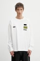 MM6 Maison Margiela longsleeve bawełniany aplikacja biały SH0NH0023.M20170.101