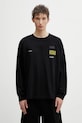 MM6 Maison Margiela longsleeve bawełniany bawełna czarny SH0NH0023.M20170.900