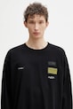 MM6 Maison Margiela longsleeve bawełniany czarny SH0NH0023.M20170.900