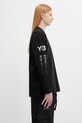 Y-3 x F1 CHAOS LS TEE longsleeve męski bawełniany czarny KR2372