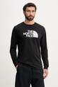 The North Face longsleeve Half Dome regular czarny NF0A8FD6JK31