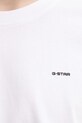 G-Star longsleeve bawełniany Heavy jersey oversized D28608.D709 biały