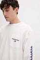 Tommy Jeans longsleeve męski bawełniany beżowy DM0DM22540