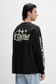 Vans longsleeve męski bawełniany czarny VN000SX4BLK1