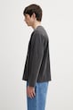 Filling Pieces longsleeve bawełniany Boxy Embroidered 412631501284.136 czarny SS26