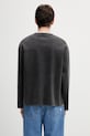 Odzież Filling Pieces longsleeve bawełniany Boxy Embroidered 412631501284.136 czarny