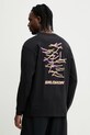 Salomon longsleeve bawełniany bawełna czarny LC2833000