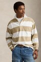 Polo Ralph Lauren longsleeve bawełniany JERSEY-LSL-RUG wzorzyste beżowy 710965471500