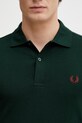 Fred Perry longsleeve męski bawełniany zielony M6006.15B