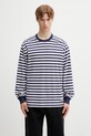 by Parra 1992 longsleeve męski bawełniany granatowy 55142