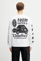by Parra Team changes longsleeve męski bawełniany biały 55150