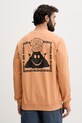 Hurley bluza męska bawełniana SIDER pomarańczowy MFTEU00057