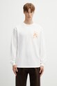 Odzież Gramicci STICKY HANDS L/S TEE longsleeve męski bawełniany G6SU.T108. biały