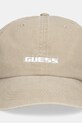 Guess czapka z daszkiem bawełniana L6RZ06.WO08O.PPY2 zielony SS26