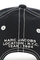 Παιδικό βαμβακερό καπέλο μπέιζμπολ Marc Jacobs W60844 μαύρο