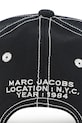 Παιδικό βαμβακερό καπέλο μπέιζμπολ Marc Jacobs W60844 μαύρο