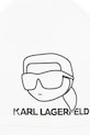 Αναστρέψιμο βαμβακερό παιδικό καπέλο Karl Lagerfeld Z31188 λευκό