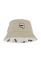 Karl Lagerfeld kapelusz dwustronny bawełniany dziecięcy wzorzyste beżowy Z31206