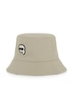 Karl Lagerfeld kapelusz dwustronny bawełniany dziecięcy Z31206 beżowy SS26