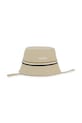 Dječji pamučni šešir BOSS natpis bež J53100