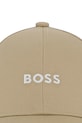 Pamučna kapa sa šiltom za bebe BOSS bež J53115.58