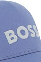 Παιδικό βαμβακερό καπέλο μπέιζμπολ BOSS μωβ J53142