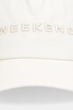 Weekend Max Mara czapka z daszkiem bawełniana AFALCO 2615571034600 beżowy SS26