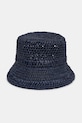 Dodatki Weekend Max Mara bucket klobuk ženski pleten AFRAGORE 2615571045600 mornarsko modra