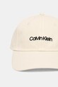 Calvin Klein Καπέλο με γείσο γυναικείο βαμβακερό LV04F5003G μπεζ SS26